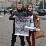 Młodzież Wszechpolska rozdawała plakaty 