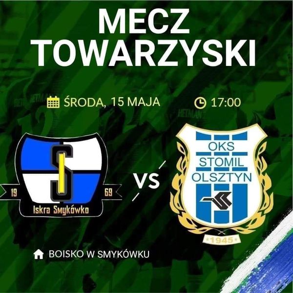 Grafika promująca mecz, fot. facebook.com/GKS-Iskra-Smykówko-419234691567593