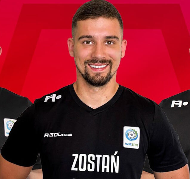 Jakub Narojczyk sędzią meczu Stomil Olsztyn - DKS Dobre Miasto