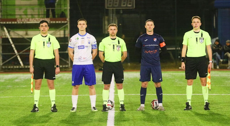 Błażej Głowacki sędzią meczu Mamry Giżycko - Stomil Olsztyn