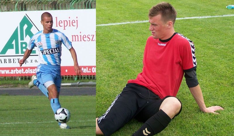 Jakub Kowalski (przy piłce) oraz Paweł Nerek sezon 2010/2011 spędzą w OKS 1945 Olsztyn. Fot. Emil Marecki