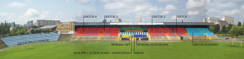 Wizualizacja miejsc na stadionie Stomilu Olsztyn, fot. stomilolsztyn.com