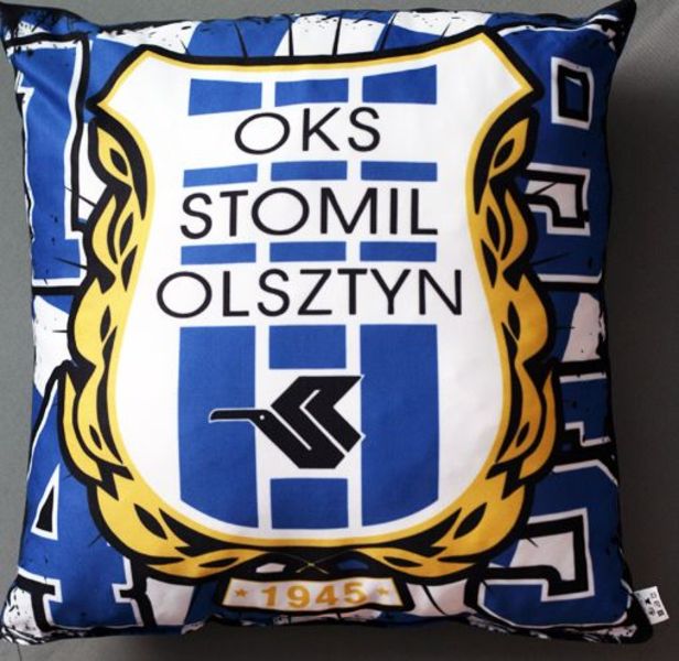 Poduszka do kupienia w sklepie internetowym kibica Stomilu Olsztyn, fot. stomil-sklep.pl