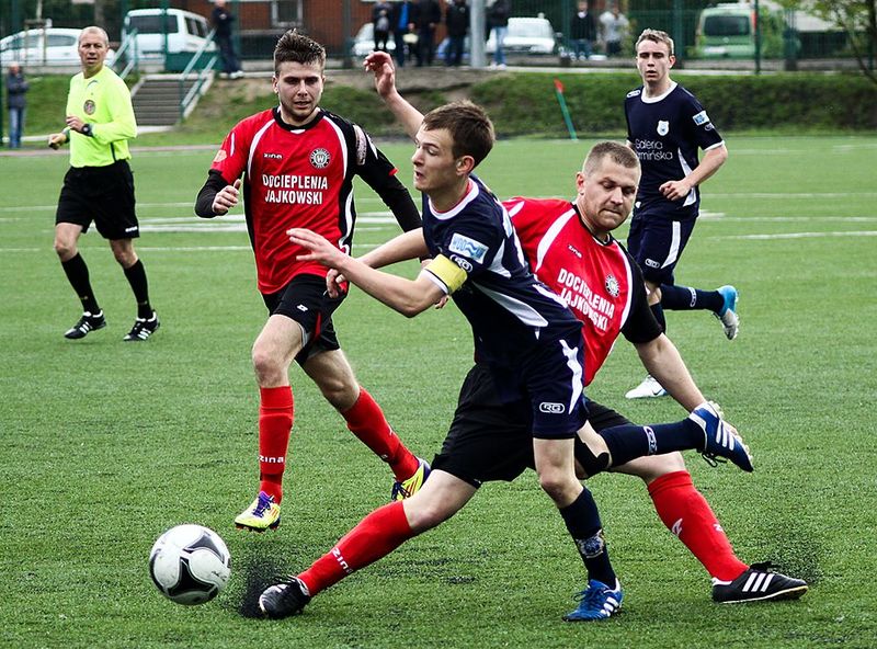 Piłkarze Stomilu II Olsztyn przegrali 3:4 z GKS Wikielec, fot. Artur Szczepański