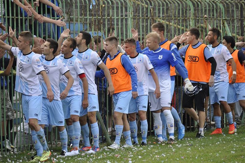 Piłkarze Stomilu Olsztyn wygrali 1:0 z Arką Gdynia, fot. Emil Marecki