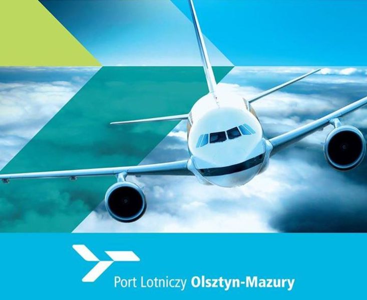 Grafika promująca Port Lotniczy Olsztyn-Mazury, fot. Materiał prasowy 