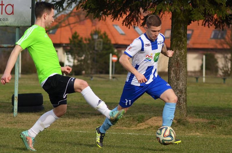 Piotr Wypniewski w Łukcie strzelił dwie bramki, fot. Paweł Piekutowski