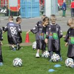 Przedszkolaki trenowały na stadionie Stomilu Olsztyn