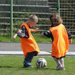 Przedszkolaki trenowały na stadionie Stomilu Olsztyn
