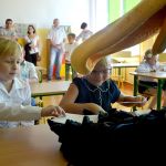 Stomilek na rozpoczęciu roku szkolnego w SP18 w Olsztynie