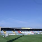 Stadion Stomilu dzień przed meczem z Odrą Opole