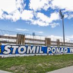 Nowe graffiti Stomilu Olsztyn na stadionie 