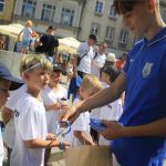 Piłkarze Stomilu Olsztyn rozdawali zaproszenia na mecz z Chrobrym Głogów