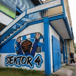 Nowe graffiti na stadionie Stomilu Olsztyn