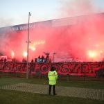 Oprawa ultras w meczu Stomil Olsztyn - Stal Stalowa Wola 0:1