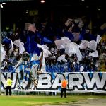 Oprawa ultras w meczu Stomil Olsztyn - Wigry Suwałki 0:3