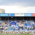 Oprawy ultras w meczu Stomil Olsztyn - ŁKS Łomża 0:4