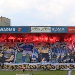 Oprawy ultras w meczu Stomil Olsztyn - ŁKS Łomża 0:4
