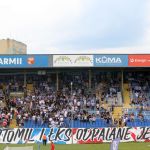 Oprawy ultras w meczu Stomil Olsztyn - ŁKS Łomża 0:4