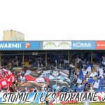 Oprawy ultras w meczu Stomil Olsztyn - ŁKS Łomża 0:4