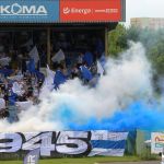 Oprawy ultras w meczu Stomil Olsztyn - ŁKS Łomża 0:4