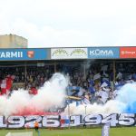 Oprawy ultras w meczu Stomil Olsztyn - ŁKS Łomża 0:4