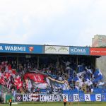 Oprawy ultras w meczu Stomil Olsztyn - ŁKS Łomża 0:4