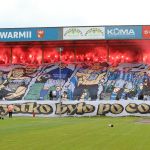 Oprawy ultras w meczu Stomil Olsztyn - ŁKS Łomża 0:4
