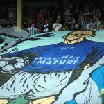 Oprawy ultras w meczu Stomil Olsztyn - ŁKS Łomża 0:4