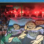 Kibicowskie zdjęcia z meczu Stomil Olsztyn - ŁKS Łomża 0:4