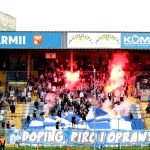 Kibicowskie zdjęcia z meczu Stomil Olsztyn - Mrągowia Mrągowo 1:0