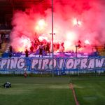 Kibicowskie zdjęcia z meczu Stomil Olsztyn - Mrągowia Mrągowo 1:0