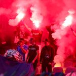 Kibicowskie zdjęcia z meczu Stomil Olsztyn - Mrągowia Mrągowo 1:0