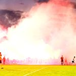 Kibicowskie zdjęcia z meczu Polonia Lidzbark Warmiński - Stomil Olsztyn 1:1