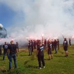 Pogrzeb Przemka, kibica Stomilu z FC Olsztynek
