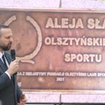 Józef Łobocki w Alei Sław Olsztyńskiego Sportu 
