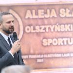 Józef Łobocki w Alei Sław Olsztyńskiego Sportu 