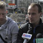 Piłkarze Stomilu Olsztyn w ratuszu