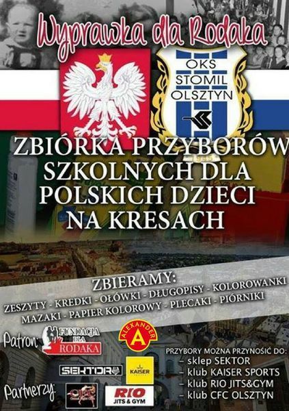 Plakat promujący akcję, fot. kibice.stomil.olsztyn.pl