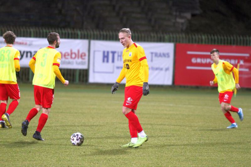 Ņikita Kovaļonoks w meczu z RFC Ryga. Fot. Łukasz Kozłowski