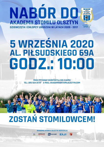 Plakat promujący nabór. Fot. stomilolsztyn.com