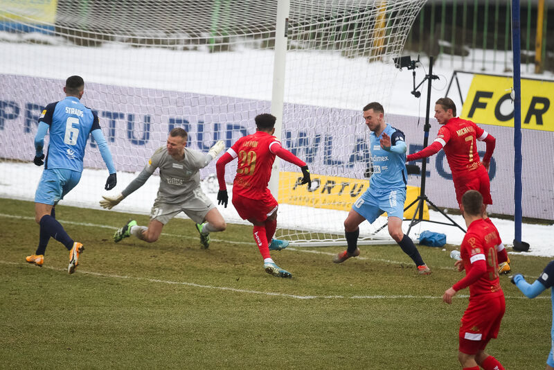 Stomil Olsztyn przegrał 0:1 z Widzewem Łódź. Fot. Łukasz Kozłowski