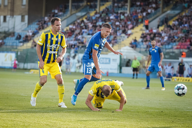Stomil Olsztyn przegrał 0:1 w sierpniu z Arką Gdynia. Fot. Łukasz Kozłowski