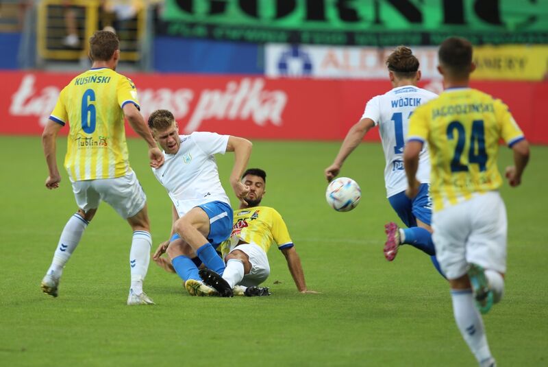 Stomil Olsztyn przegrał 0:1 w Lublinie. Fot. Łukasz Kozłowski