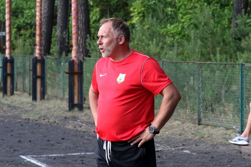 Piotr Krzton, trener Stomilu II Olsztyn. Fot. Emil Marecki