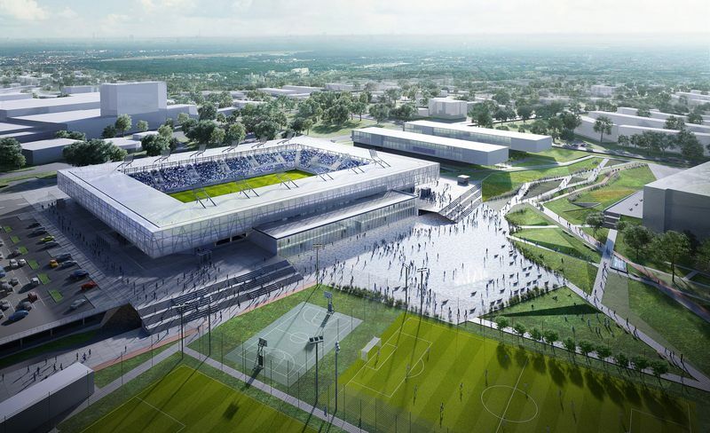 Projekt nowego stadionu Stomilu Olsztyn. Fot. Materiał prasowy 