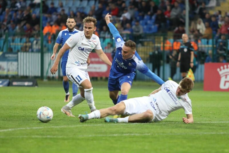 Stomil Olsztyn przegrał 0:3 z Wisłą Puławy. Fot. Łukasz Kozłowski
