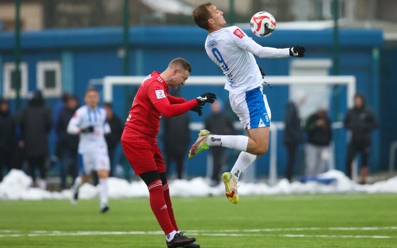 GKS Wikielec grał zimą sparing ze Stomilem Olsztyn. Fot. Łukasz Kozłowski