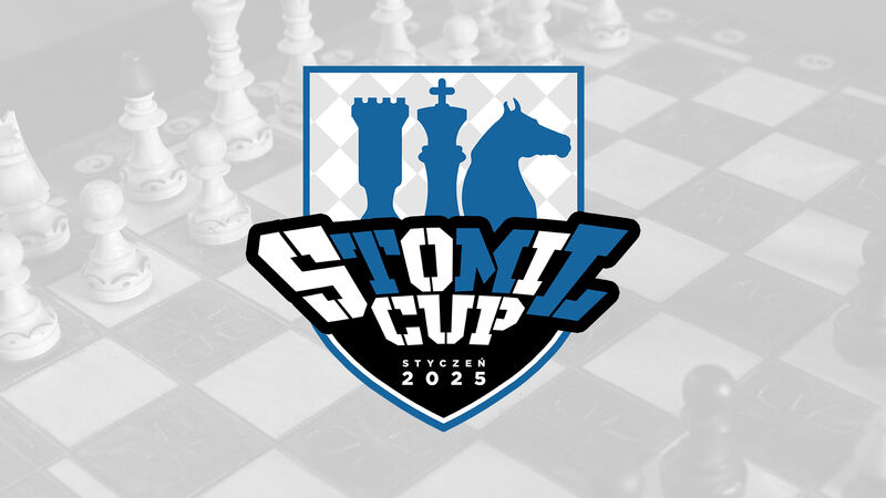 Grafika promująca turniej szachów podczas Stomil Cup. Rys. stomilcup.pl