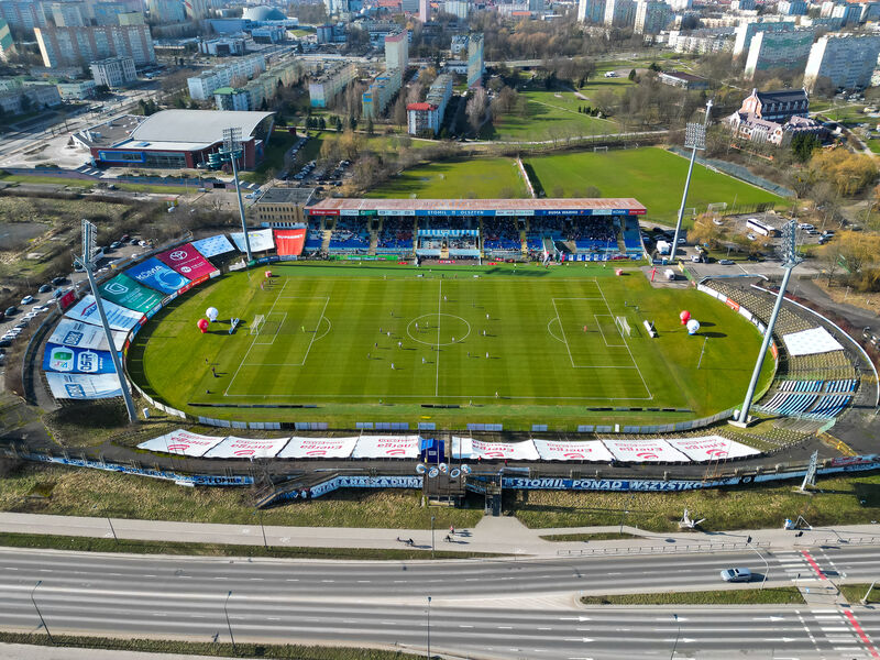 Stadion Stomilu Olsztyn. Fot. Łukasz Kozłowski